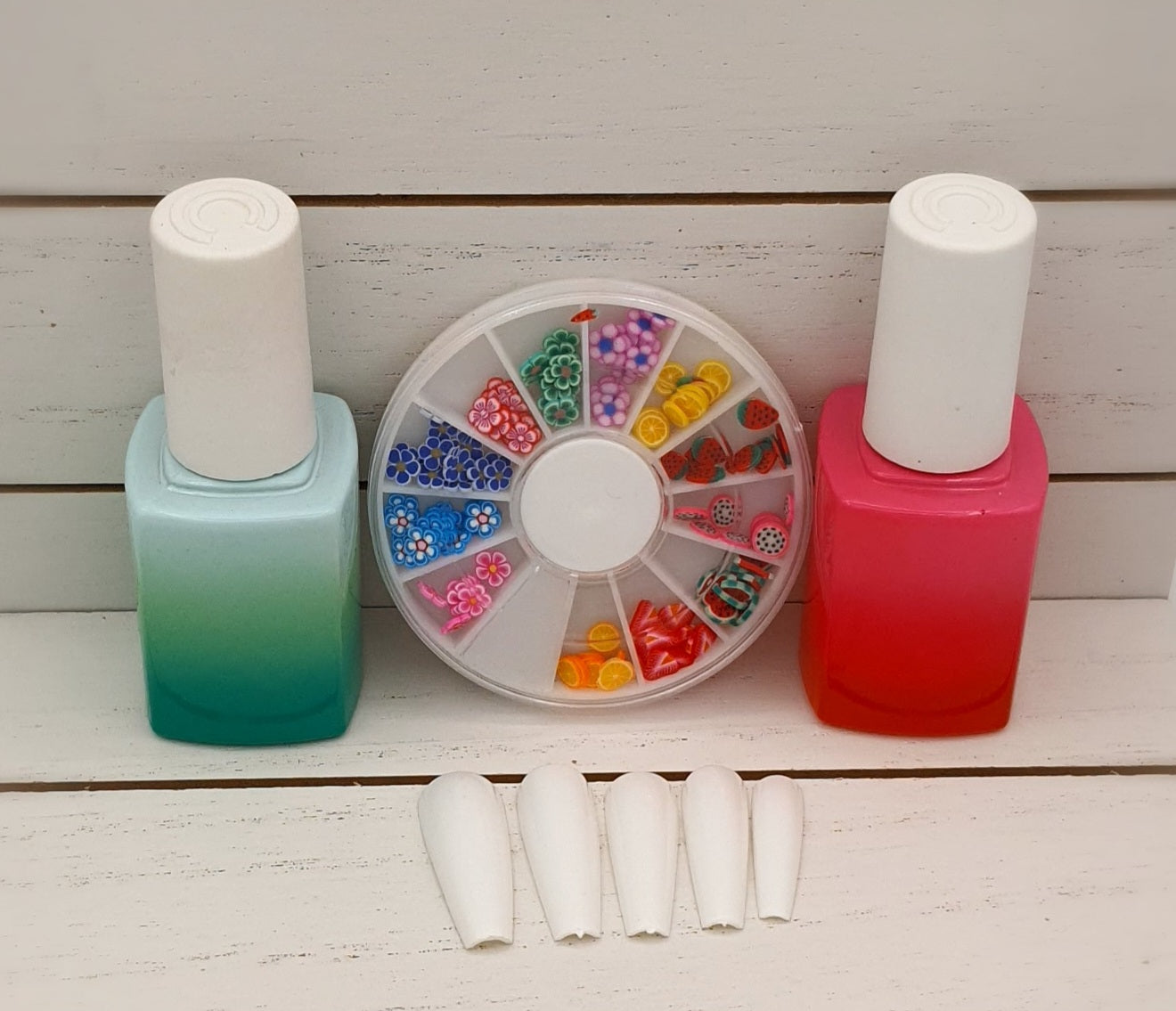 XL Extra Long Solid Glossy Coffin Ballerina Press on Nails