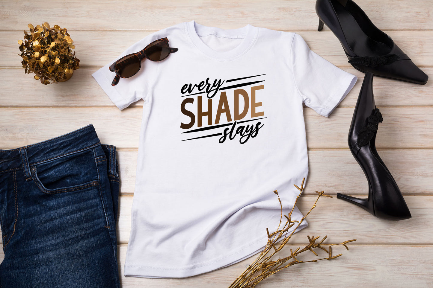 Every Shade Slays Short Sleeve T-Shirt - CLM Creative Jewels